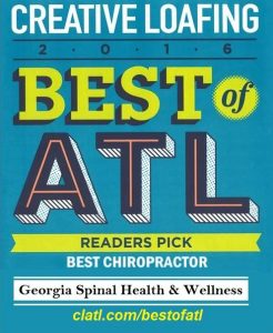 Creative Loafing best of Atlanta best chiropractor 2016 Atlanta, GA